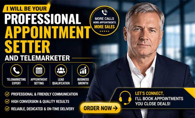 be your professional appointment setter and telemarketer