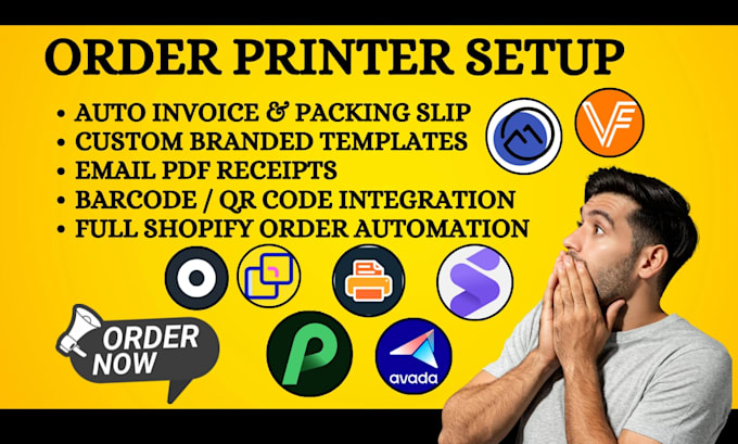 setup shopify order printer vify order printer pro pixi oxilayer iweb ordersify