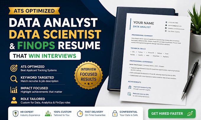 write ats data analyst data scientist and finops resume that win interviews