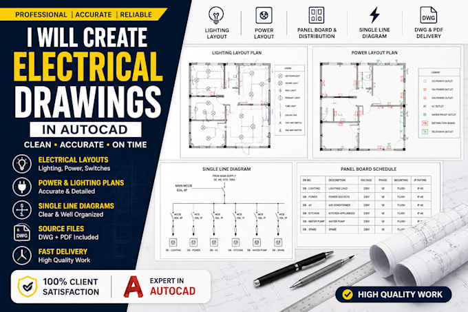 create professional electrical drawings in autocad
