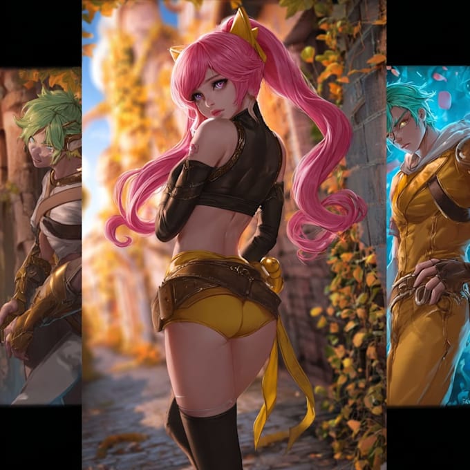 draw anime or realistic character illustration