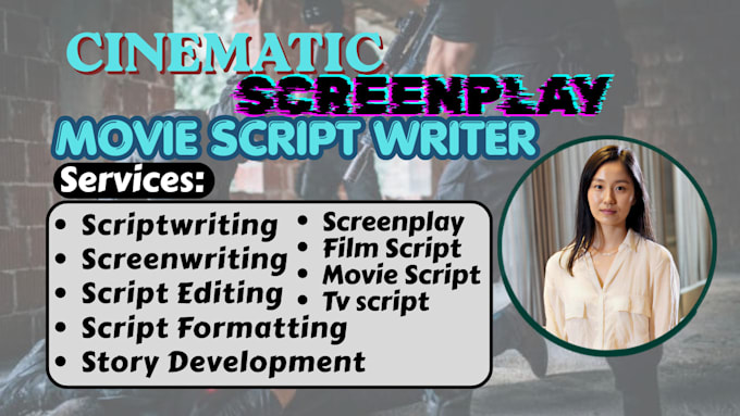 do pro film screenplay copyright free anime script  writer youtube video script