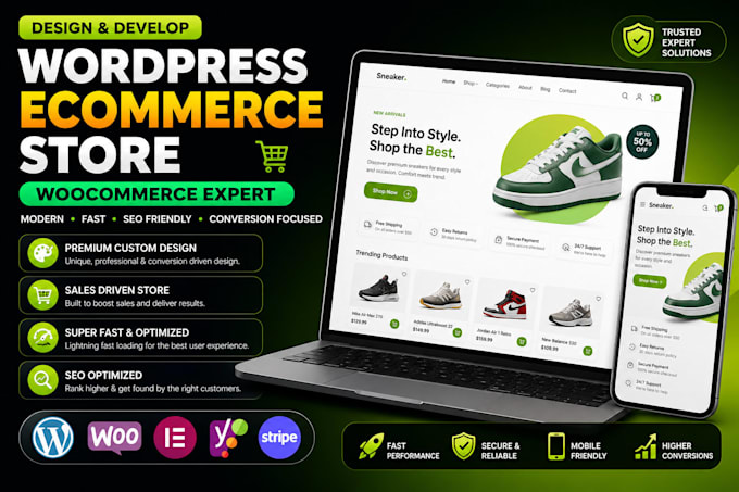 develop a german woocommerce wordpress store multi vendor webshop with elementor