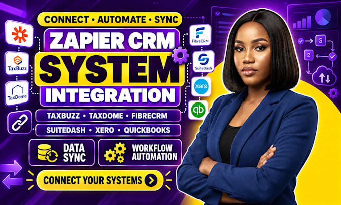 integrate zapier taxbuzz taxdome fibrecrm suitedash xero quickbooks