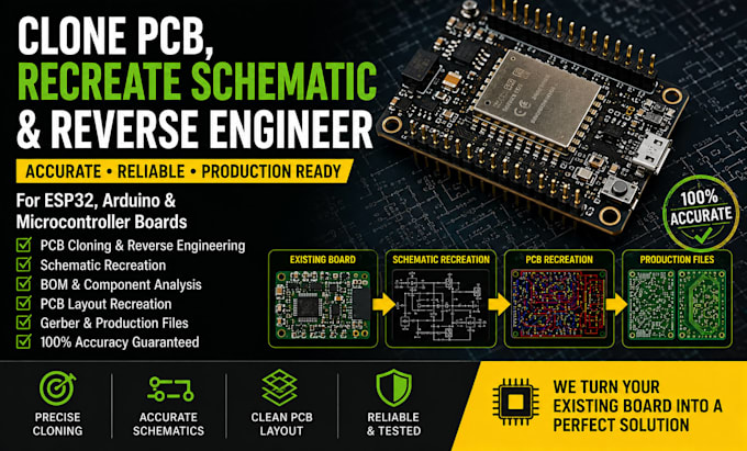 clone pcb recreate schematic engineer esp32 arduino microcontroller boards