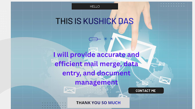 provide mail merge, data entry and document management