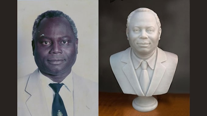 create realistic 3d head model custom bust sculpt portrait for 3d printing