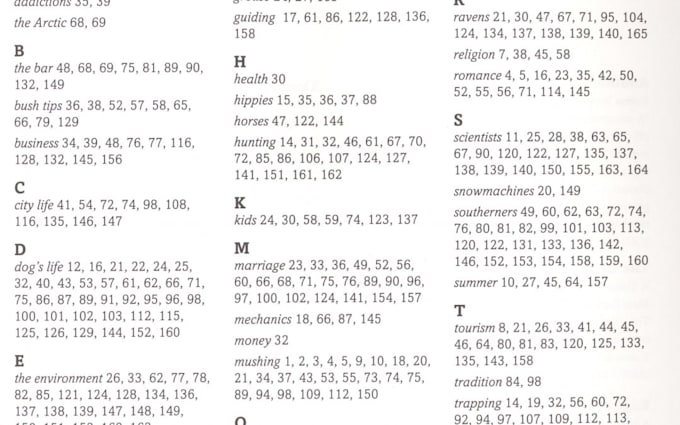 create spanish and english book indexing