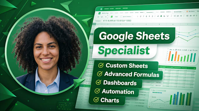 be your google sheets expert for automation and custom spreadsheets