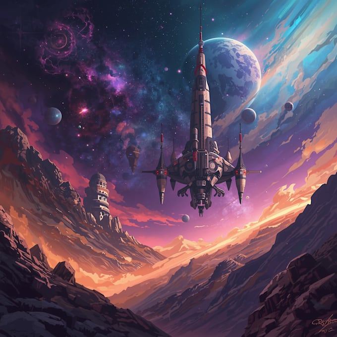 sci fi illustration and sci fi art
