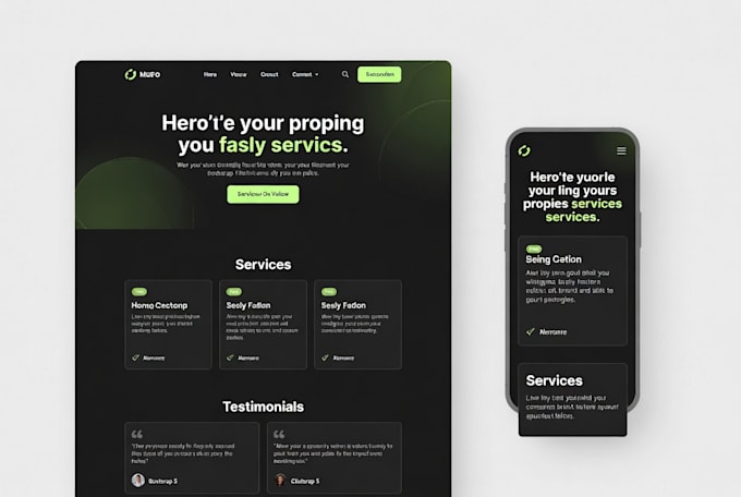make a moderne onepage website mit custom code ohne mwst