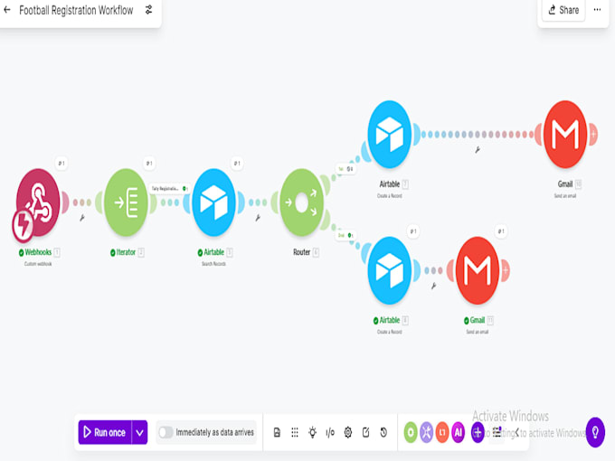build an airtable registration and tracking system