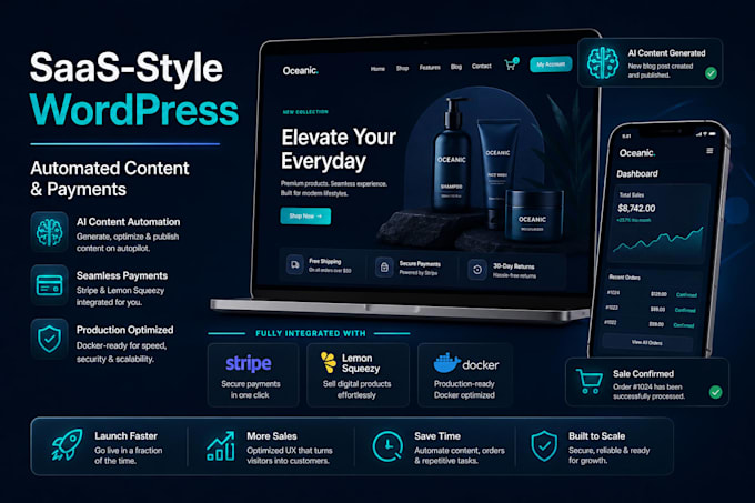 build a professional wordpress site with custom ai features