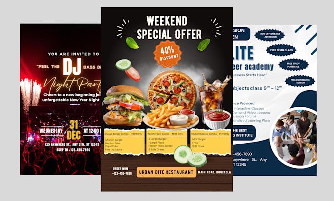 create modern flyer design for any purpose