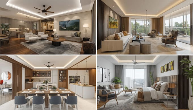create realistic interior design in chief architect