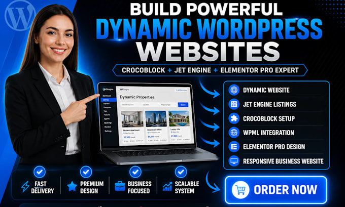 do crocoblock elementor pro jet engine wpml dynamic business wordpress website
