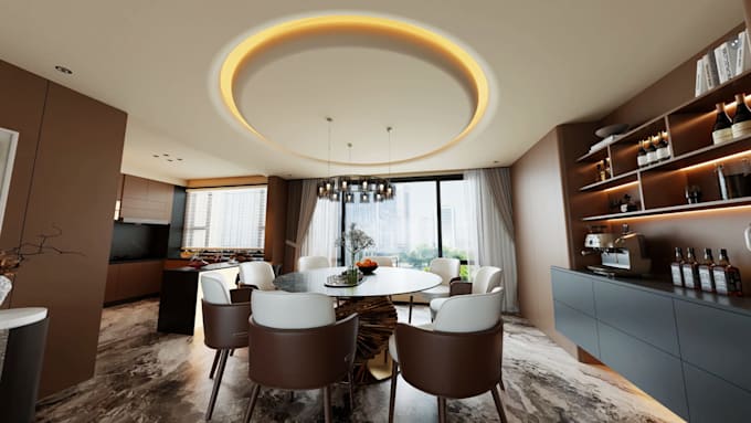 interior rendering and production