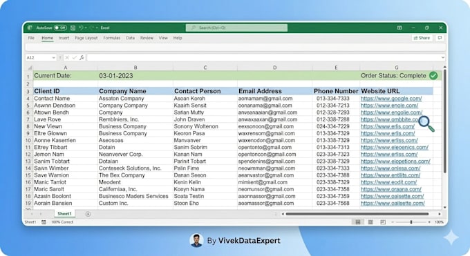 do accurate data entry, excel, copy paste, PDF to excel and typing