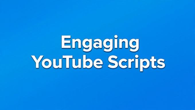 engaging youtube video scripts for any niche
