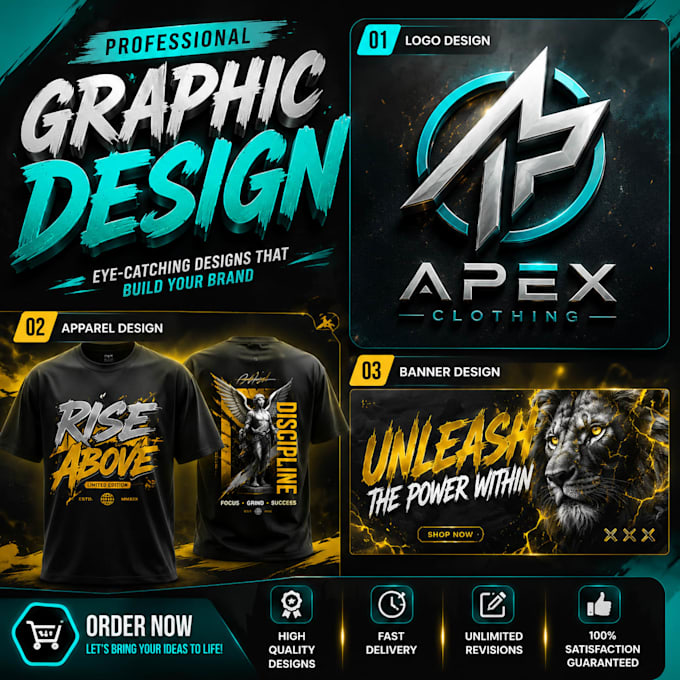 create stunning 3d graphic designs for your brand
