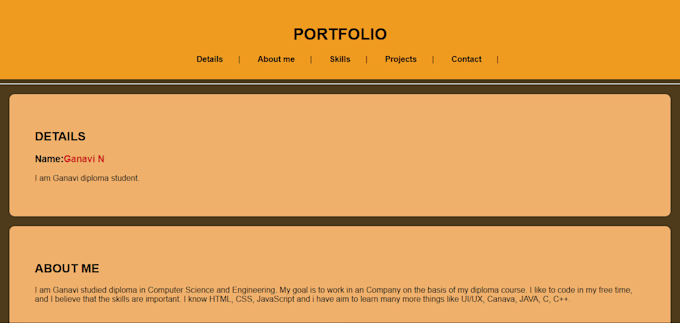 create a modern portfolio website using HTML CSS javascript