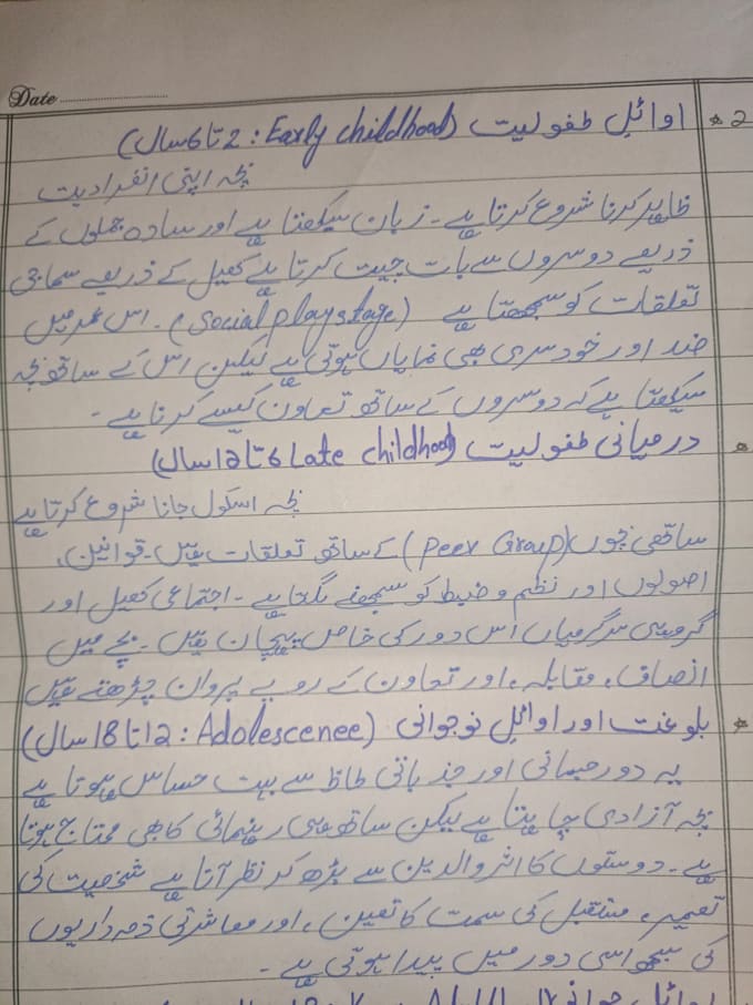 write neat and clean handwritten assignments