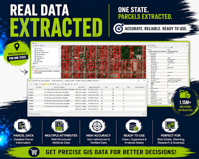 extract parcel, address, and property gis data