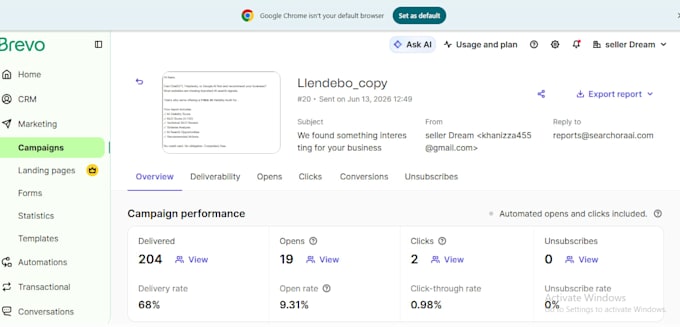 send 100,000 bulk email blast, email campaign and email marketing