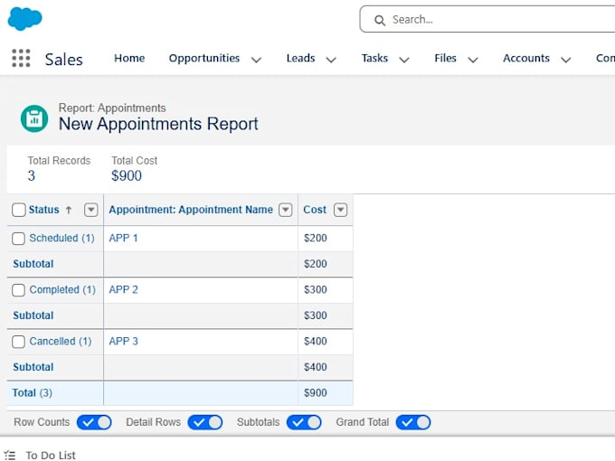create salesforce reports and dashboards