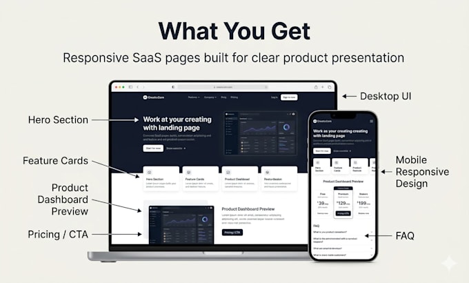 build a modern saas landing page for your startup