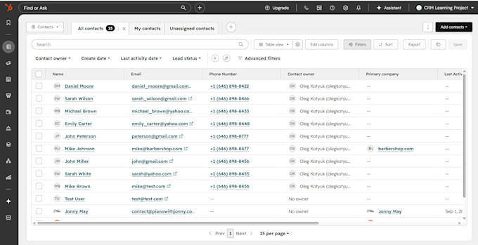 clean and organize your CRM contacts