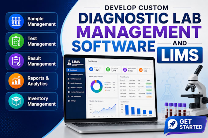 develop custom diagnostic lab management software and lims