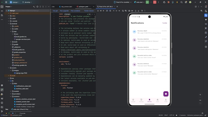 développer votre application mobile avec flutter et dart