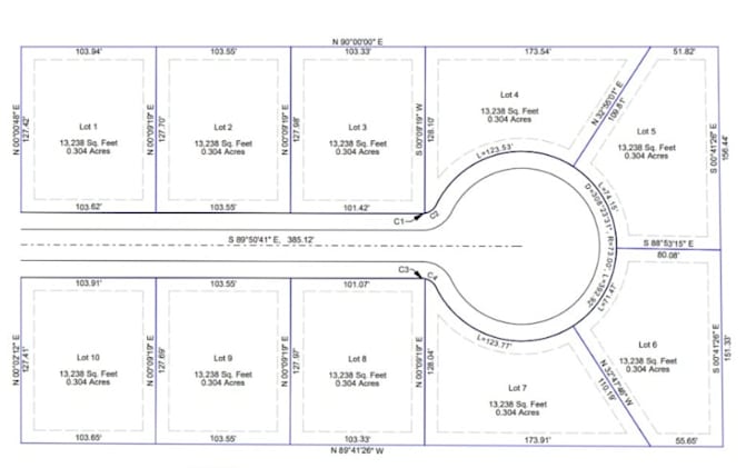 design professional land subdivision plan, lot split and property layout