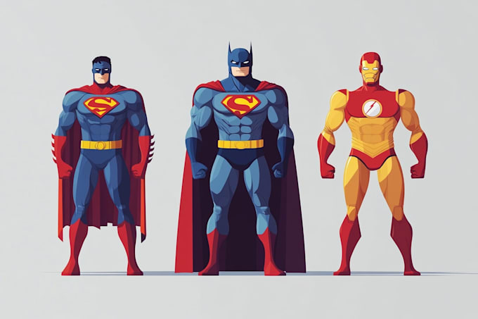 draw superhero character for comics