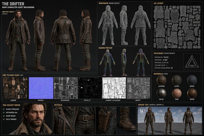 action figure daz realistic 3d character modeling for game and animation