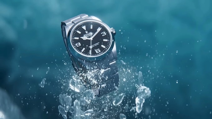 create realistic 3d watch animation, 3d watch design, 3d watch rendering