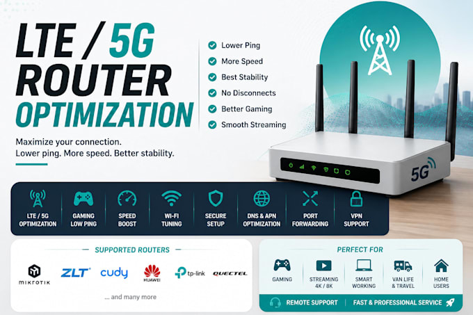 setup and optimize your lte 5g router for best performance