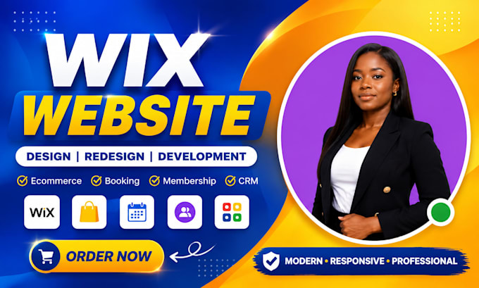 design wix website, wix studio, ecommerce, booking, membership and CRM