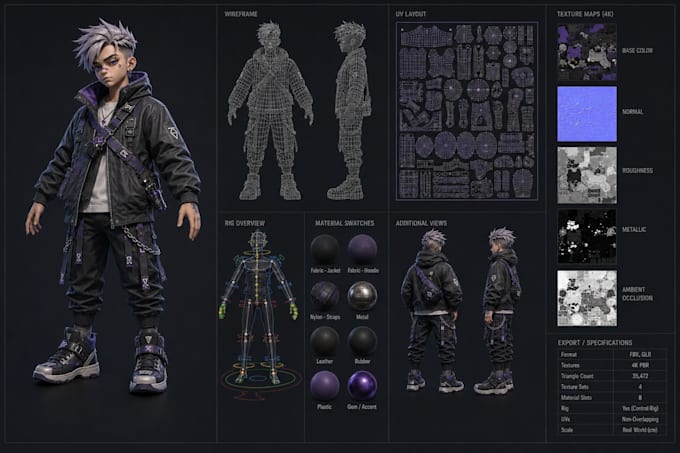 create 3d nft character modeling nft collection pfp  metaverse character