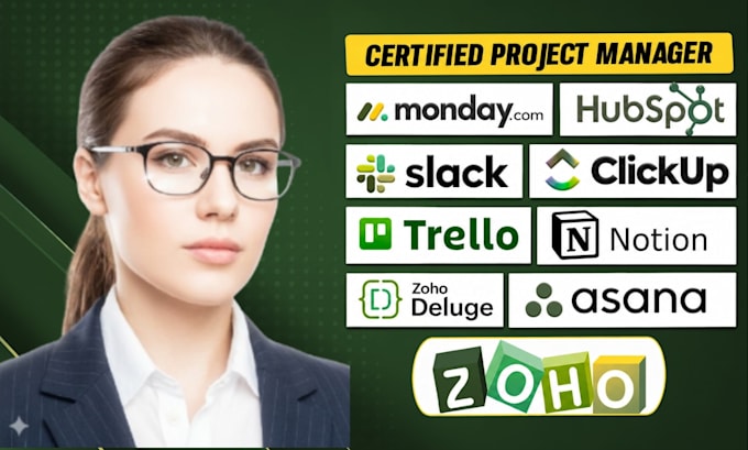 setup workflow project management in monday, clickup, trello, slack, airtable