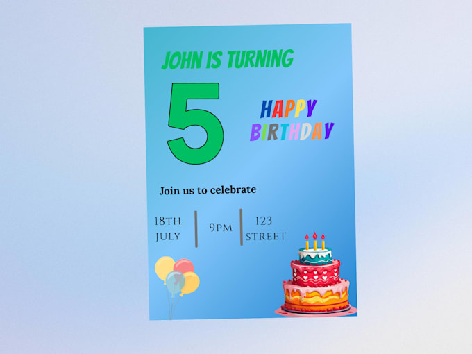editable birthday invitation in canva