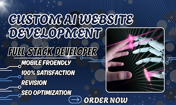 do ai business website development rebuild custom ai website full stack web dev