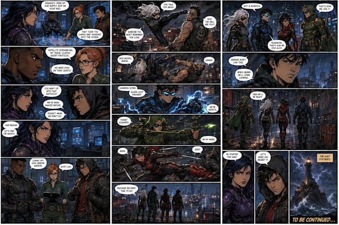 create comic panels comic strips for webcomics sequential art storyboard artist