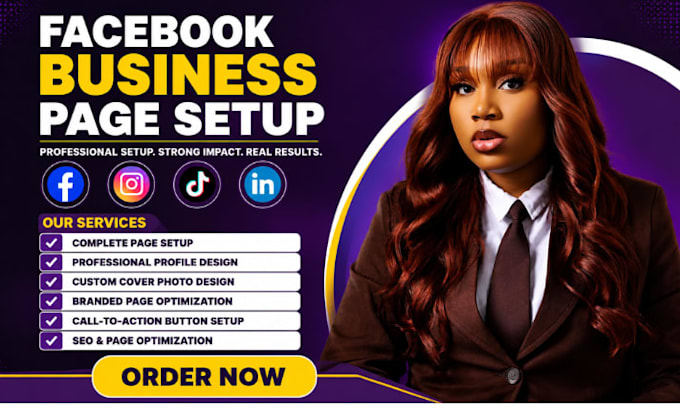 create and setup facebook business page