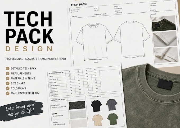 create fashion tech packs designer clothing tech pack tech pack