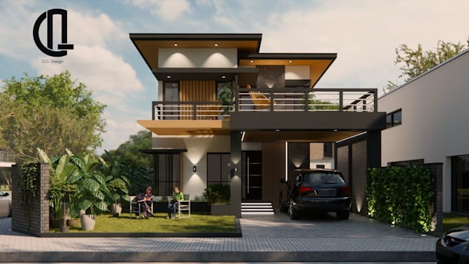 render interior and exterior perspectives in enscape for you