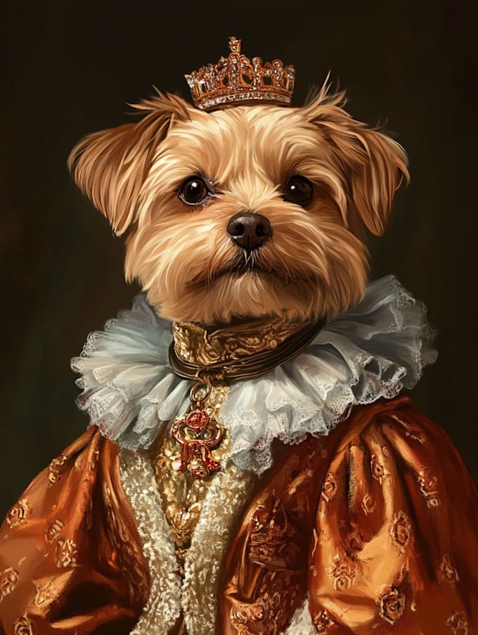 paint a custom pet portrait so perfect
