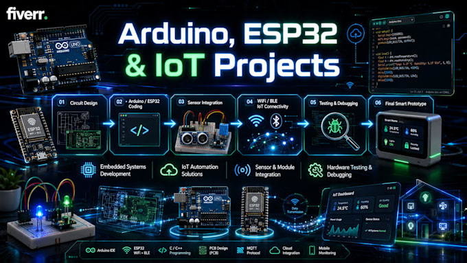 do arduino, esp32, and iot programming projects