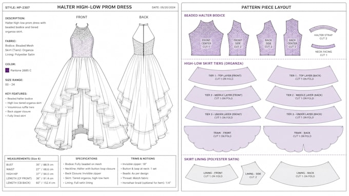 create professional sewing pattern instructions and digital sewing patterns